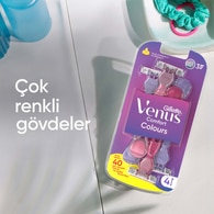 GILLETTE VENUS GILLETTE VENUS Gillette Venus Renkli Kullan At Tıraş Bıçağı 3 Bıçaklı 4+2 Adet 1 of 11
