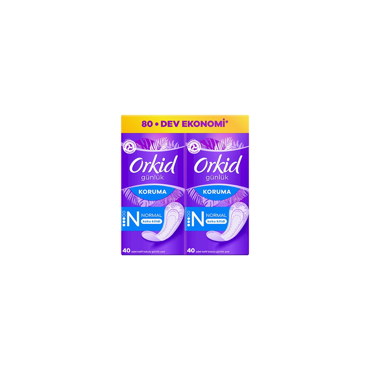 ORKID ORKID Orkid Günlük Ped Günlük Koruma Normal 80 Adet 1 of 13