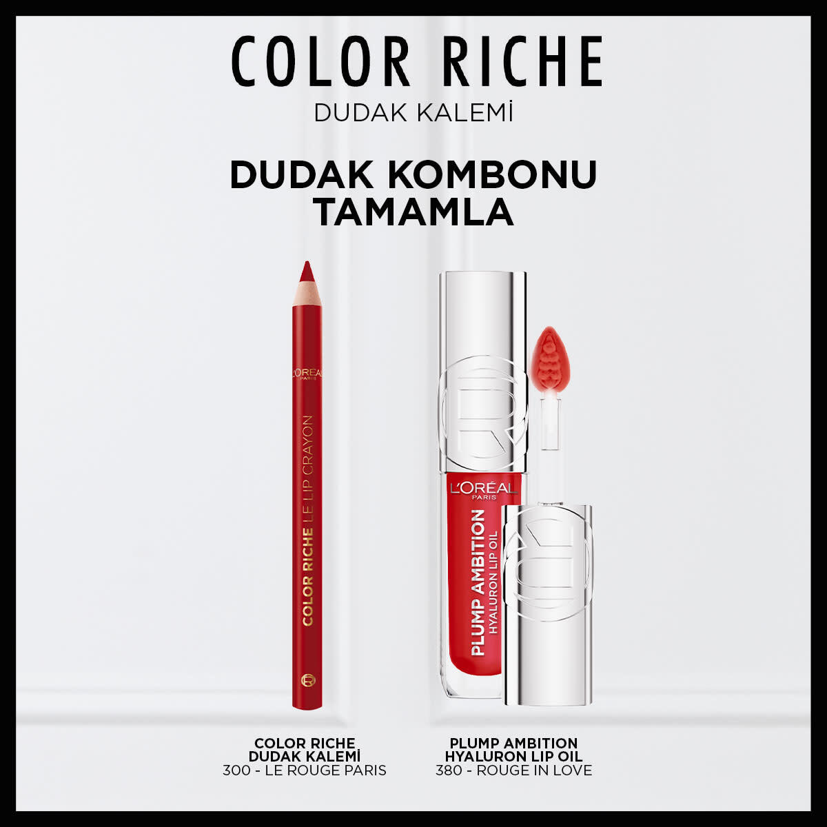 LOREAL PARIS LOREAL PARIS L’Oreal Paris Color Riche Dudak Kalemi 300 Le Rouge Paris 1 of 5