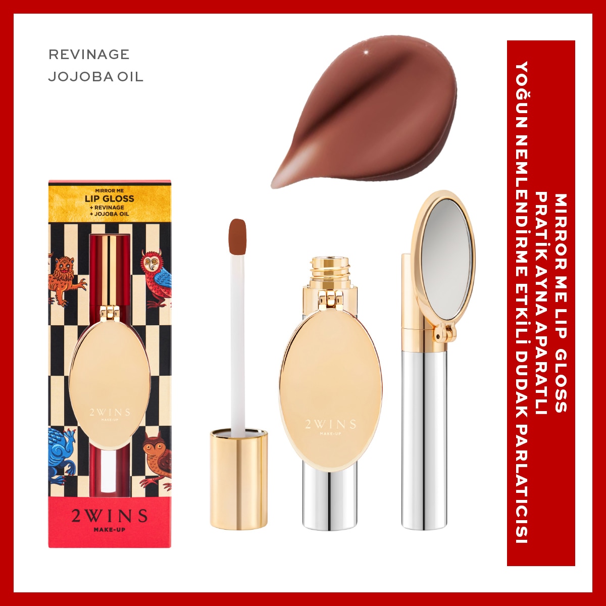 undefined 2WINS MAKE UP 2Wins Make Up Mirror Me Dudak Parlatıcı Caramel Dream 1 of 7