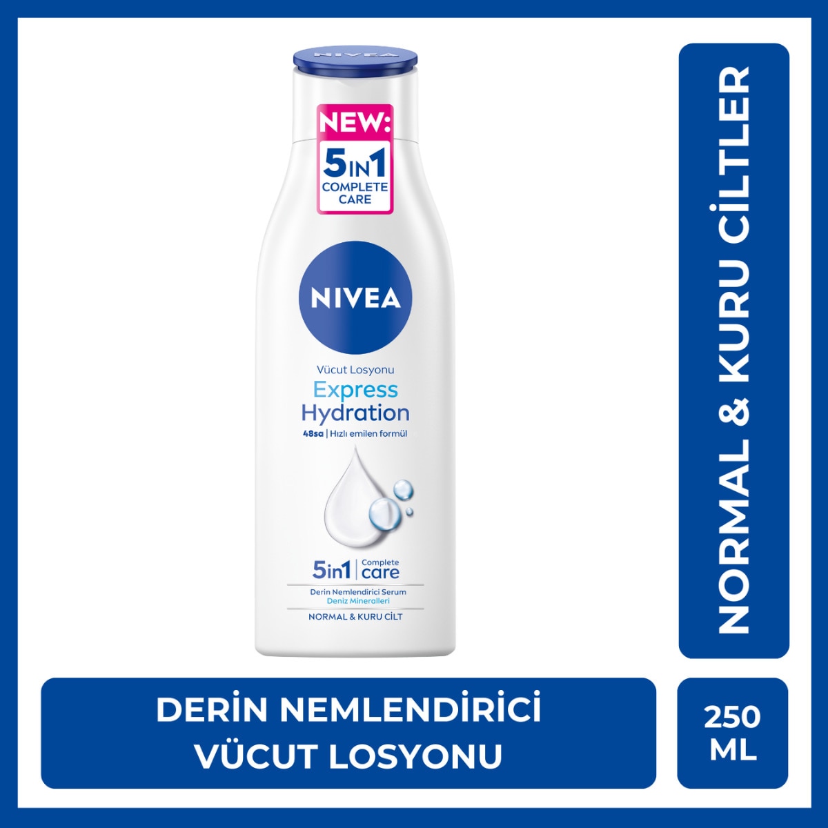  NIVEA BODY NIVEA BODY Nivea Body Express Hydration Vücut Losyonu 250 ml  1 of 1 Nivea Body Express Hydration Vücut Losyonu 250 ml