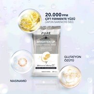 PURE BEAUTY PURE BEAUTY Pure Beauty Brighten Up Makyaj Temizleme Mendili 20 Adet 1 of 6