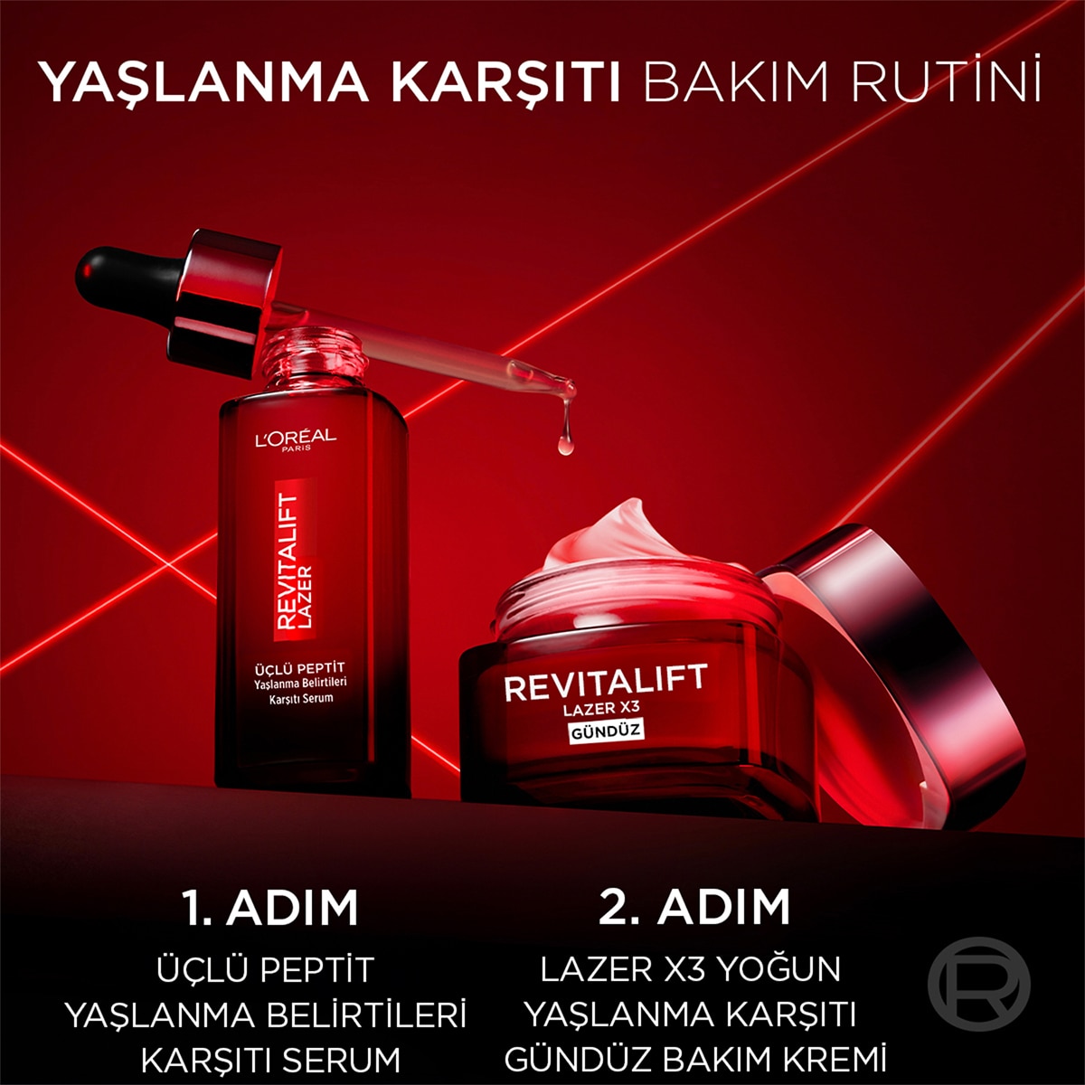 LOREAL PARIS LOREAL PARIS L'Oreal Paris Revitalift Lazer Yoğun Yaşlanma Karşıtı Gündüz Bakım Kremi 50 ml 1 of 10