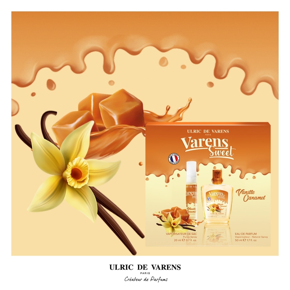  UDV UDV Ulric De Varens Sweet Vanille Caramel Edp 50 ml + 20 ml Set  1 of 3 