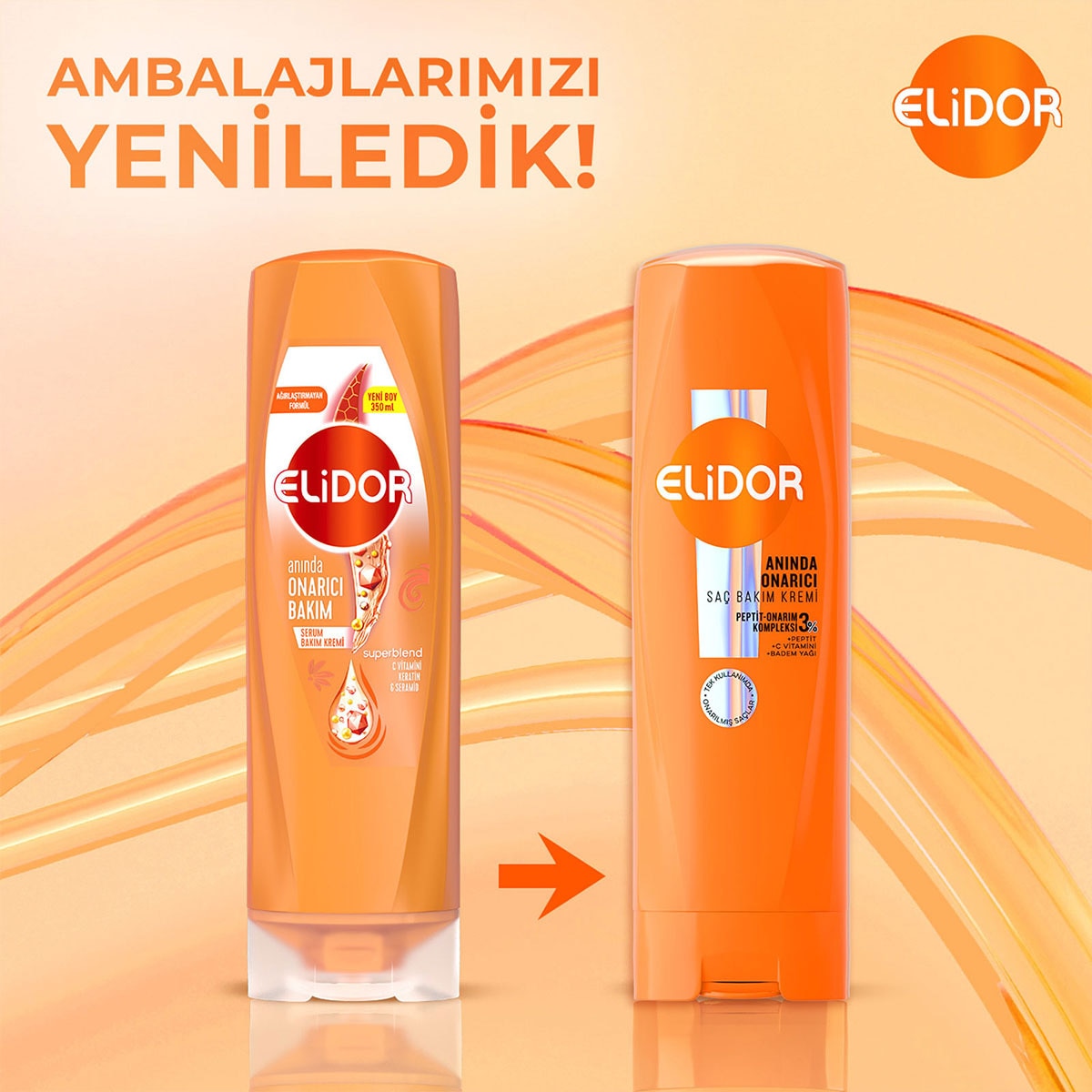  ELİDOR ELİDOR Elidor Saç Bakım Kremi Anında Onarıcı 350 ml  1 of 7 