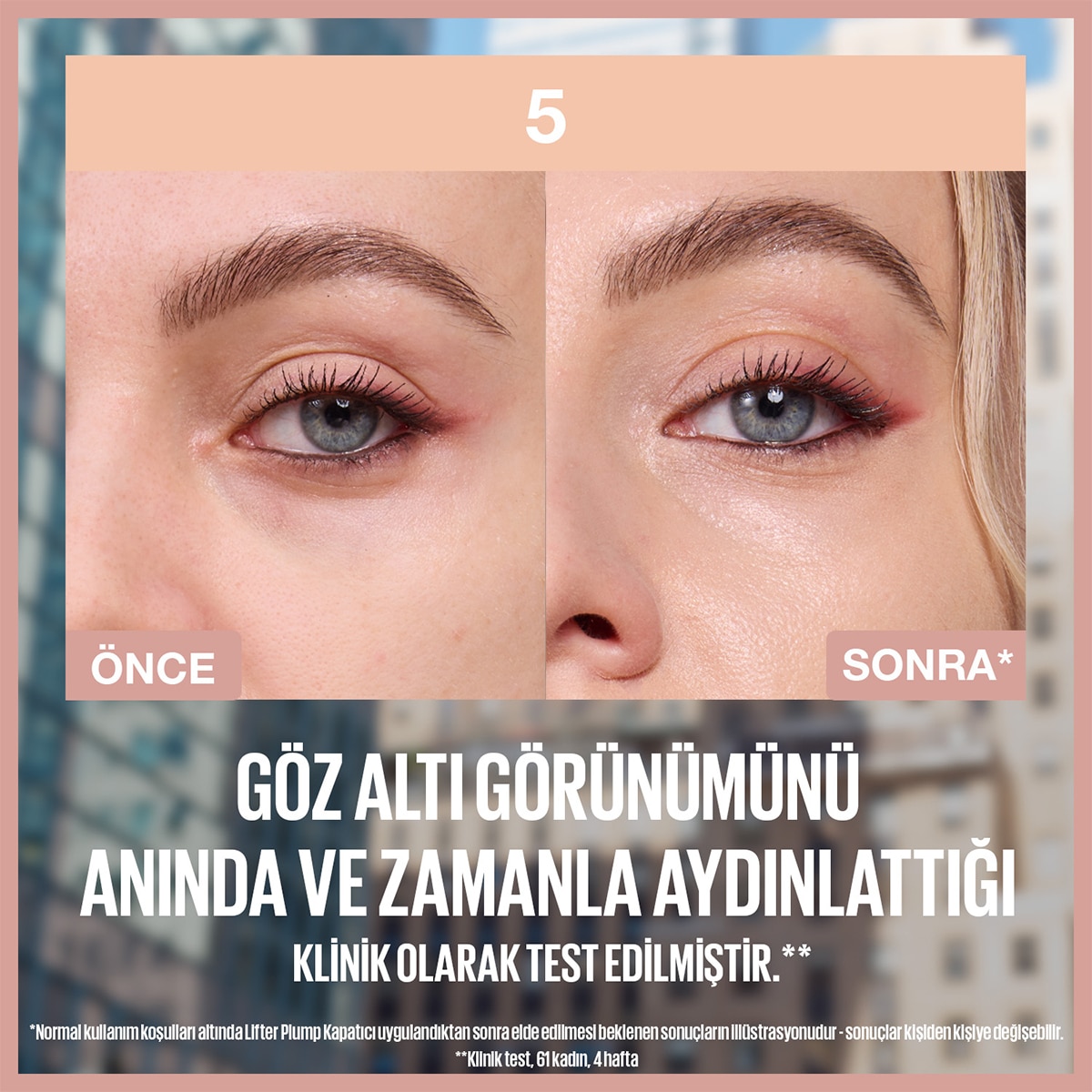  MAYBELLINE MAYBELLINE Maybelline New York Lifter Kafein ve Peptitler İçeren Nemlendiren ve Aydınlatan Kapatıcı 05  1 of 6 