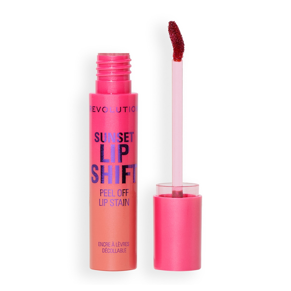 REVOLUTION REVOLUTION Revolution Sunset Peel Off Lip Stain Flushed Pink  1 of 3 