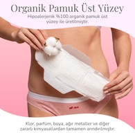  undefined ENROUSH Enroush Organik Ped Gece 8'li  1 of 8 