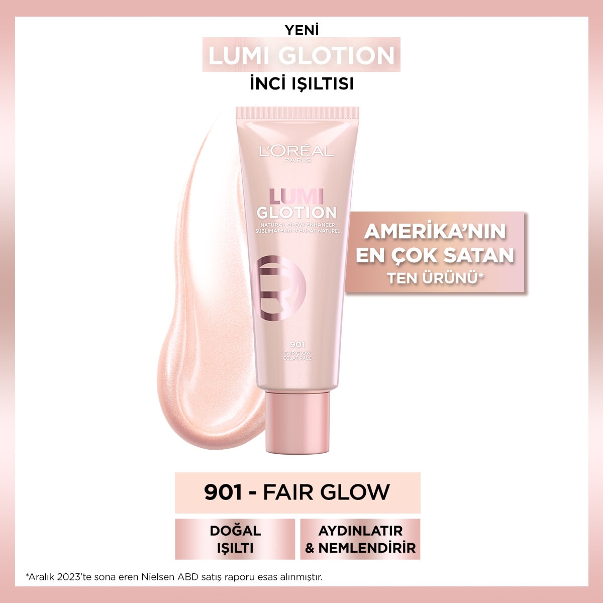  LOREAL PARIS LOREAL PARIS L'Oreal Paris Glotion All-In-One Doğal Işıltı 901 Fair Glow 