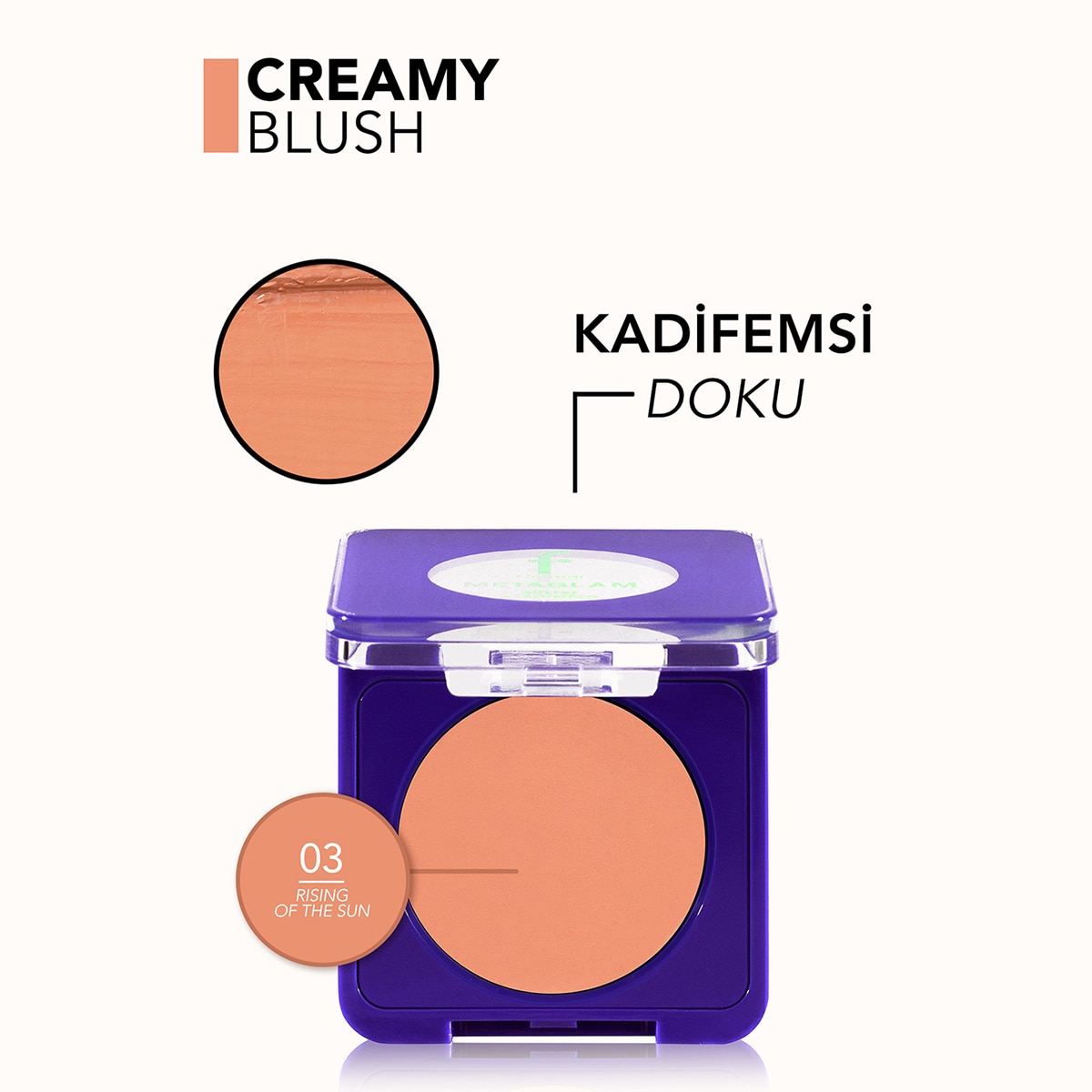  FLORMAR EXC. FLORMAR EXC. Flormar Metaglam Krem Allık 3 Rising Of The Sun  1 of 6 