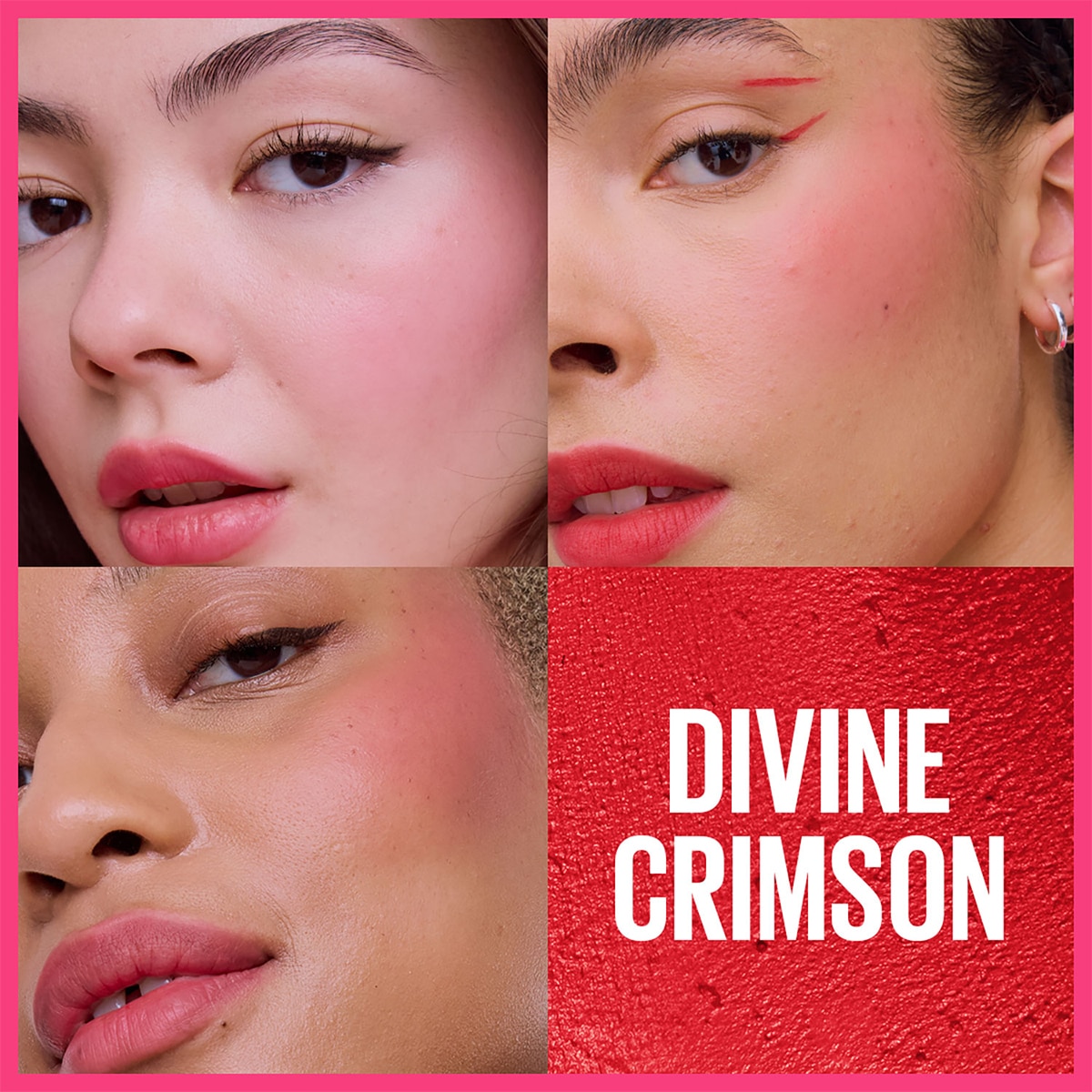 MAYBELLINE MAYBELLINE Maybelline New York Cloudtopia Köpük Dokulu Mat Allık 03 Divine Crimson 1 of 10