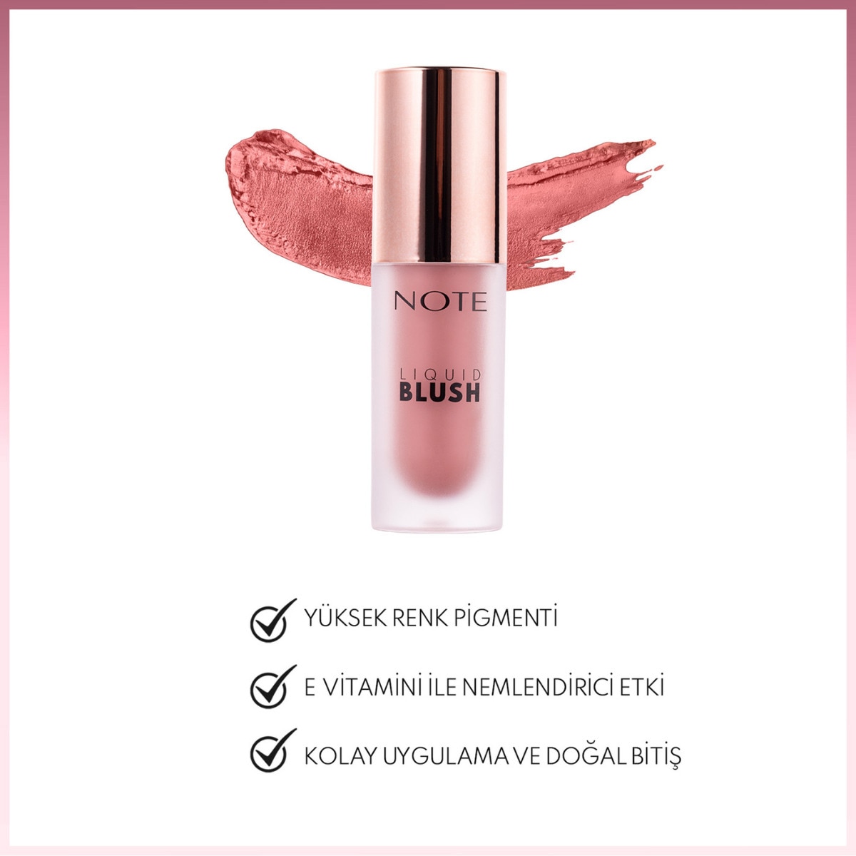  NOTE NOTE Note Nemlendirici Etkili Işıltılı Likit Allık 30 Berry  1 of 4 