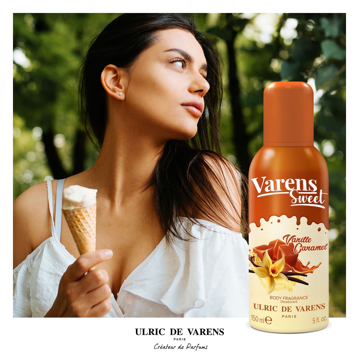  UDV UDV Ulric de Varens Sweet Vanille Caramel Kadın Body Fragrance Deodorant 150 ml  1 of 5 