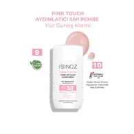 Sinoz Pink Touch Aydınlatıcı Fluid Güneş Kremi Spf50+ 50 ml