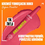 NYX NYX Nyx Professional Makeup Fat Matte Slick Click Mat Dudak Balmı 11 1 of 8