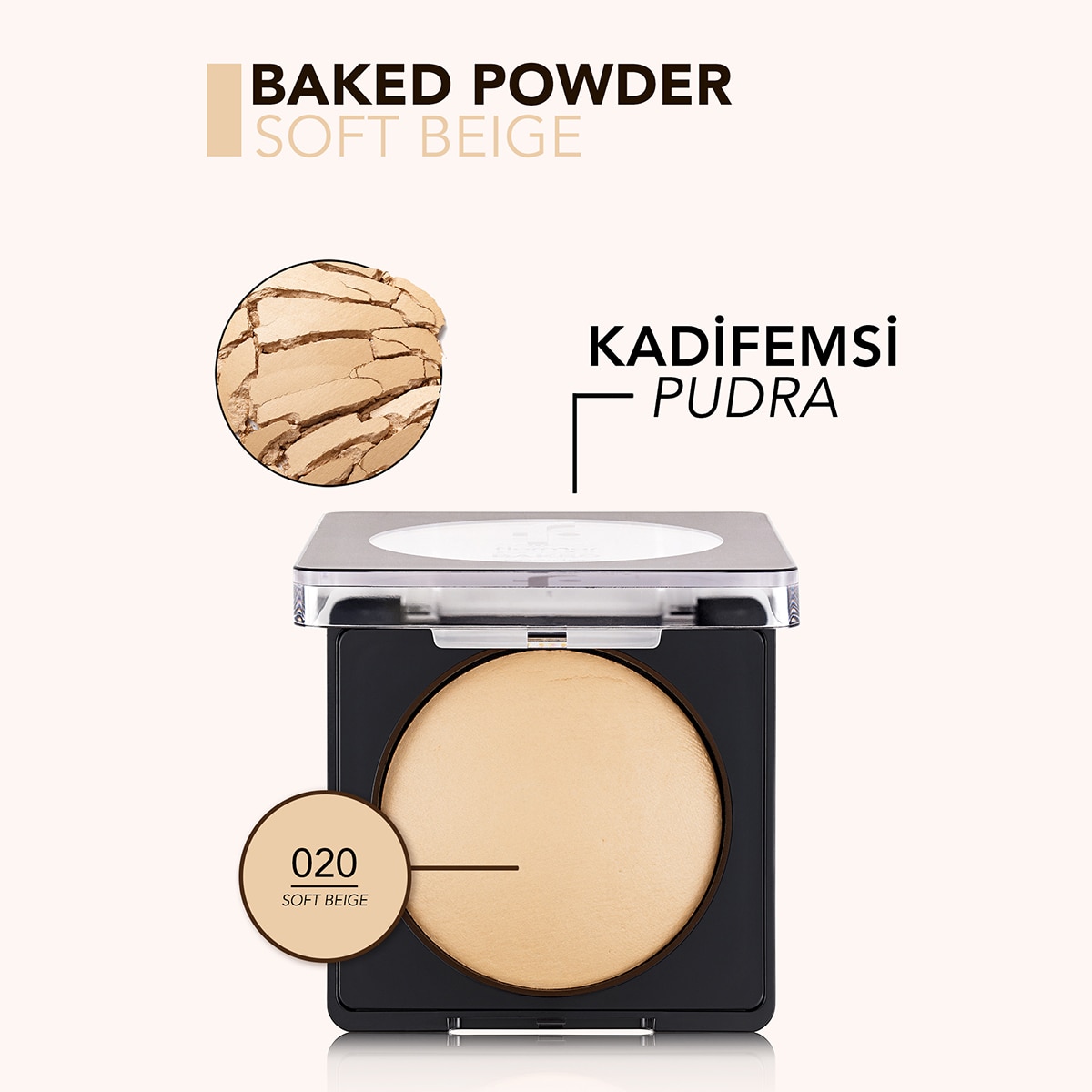  FLORMAR FLORMAR Flormar Baked Powder Parlak Bitişli Fırınlanmış Pudra No: 020  1 of 9 