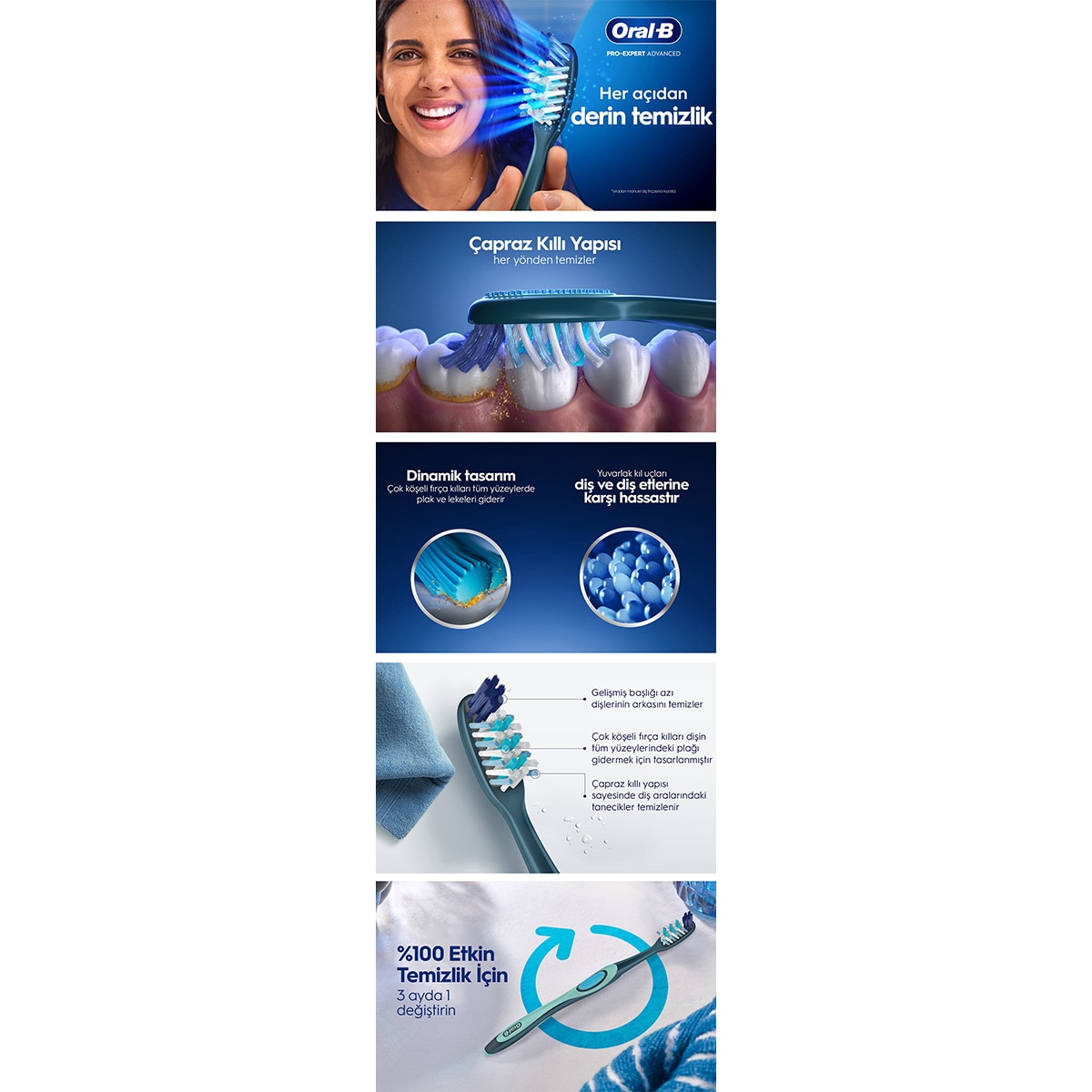 ORAL-B ORAL-B Oral-B Pro-Expert Komple 7 Diş Fırçası 40 Orta 1 of 10