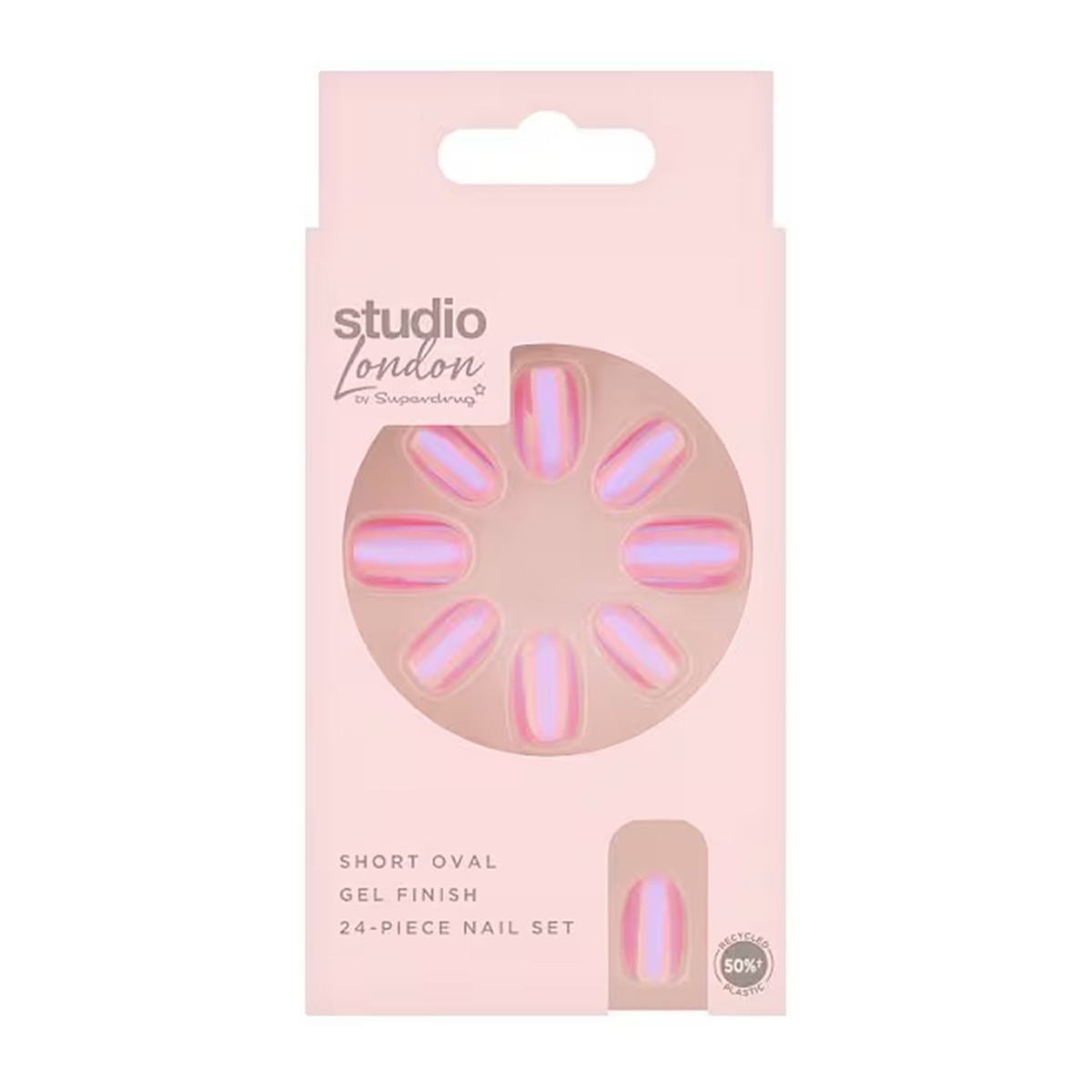 SUPERDRUG SUPERDRUG Superdrug Studio Takma Tırnak Holografik Pembe 24'lü 1 of 1