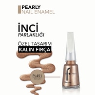  FLORMAR FLORMAR Flormar Pearly Parlak Bitişli Yarı Transparan Sedefli Oje No: 451 Rich Life  1 of 4 
