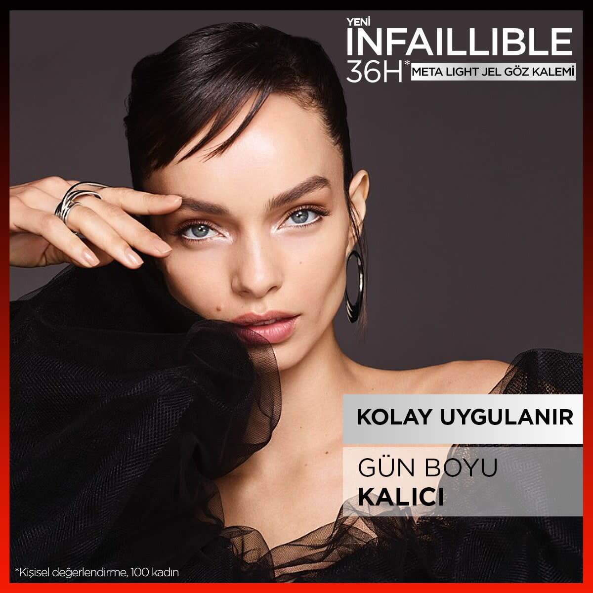 LOREAL PARIS LOREAL PARIS L'Oreal Paris Infaillible Meta Light Jel Göz Kalemi Polar White 1 of 5