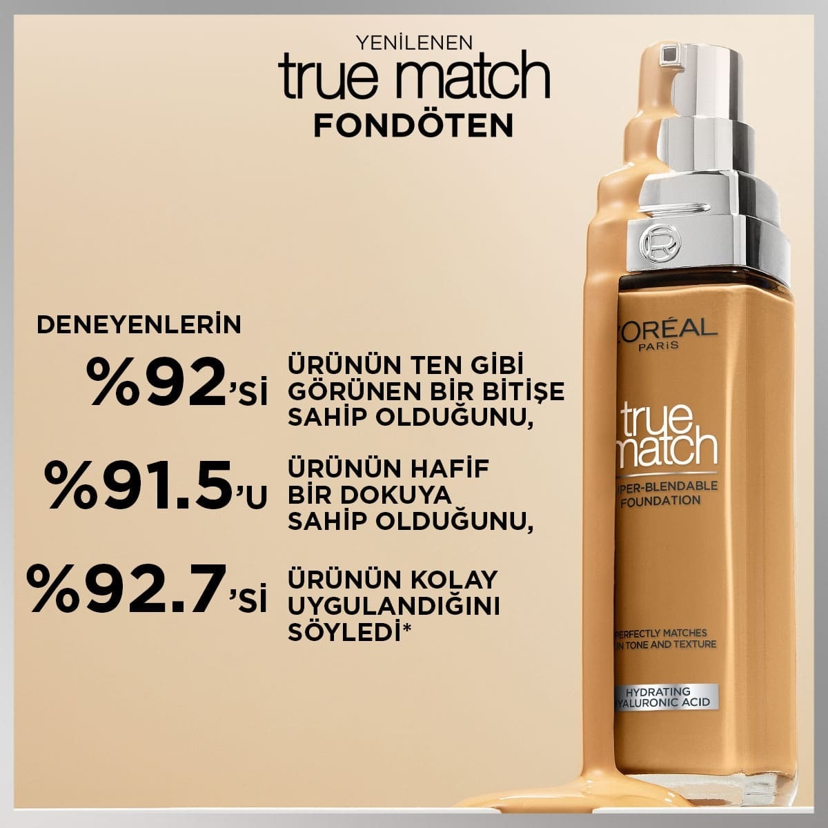  LOREAL PARIS LOREAL PARIS L'Oreal Paris True Match Bakım Yapan Fondöten 1.5N Linen  1 of 10 
