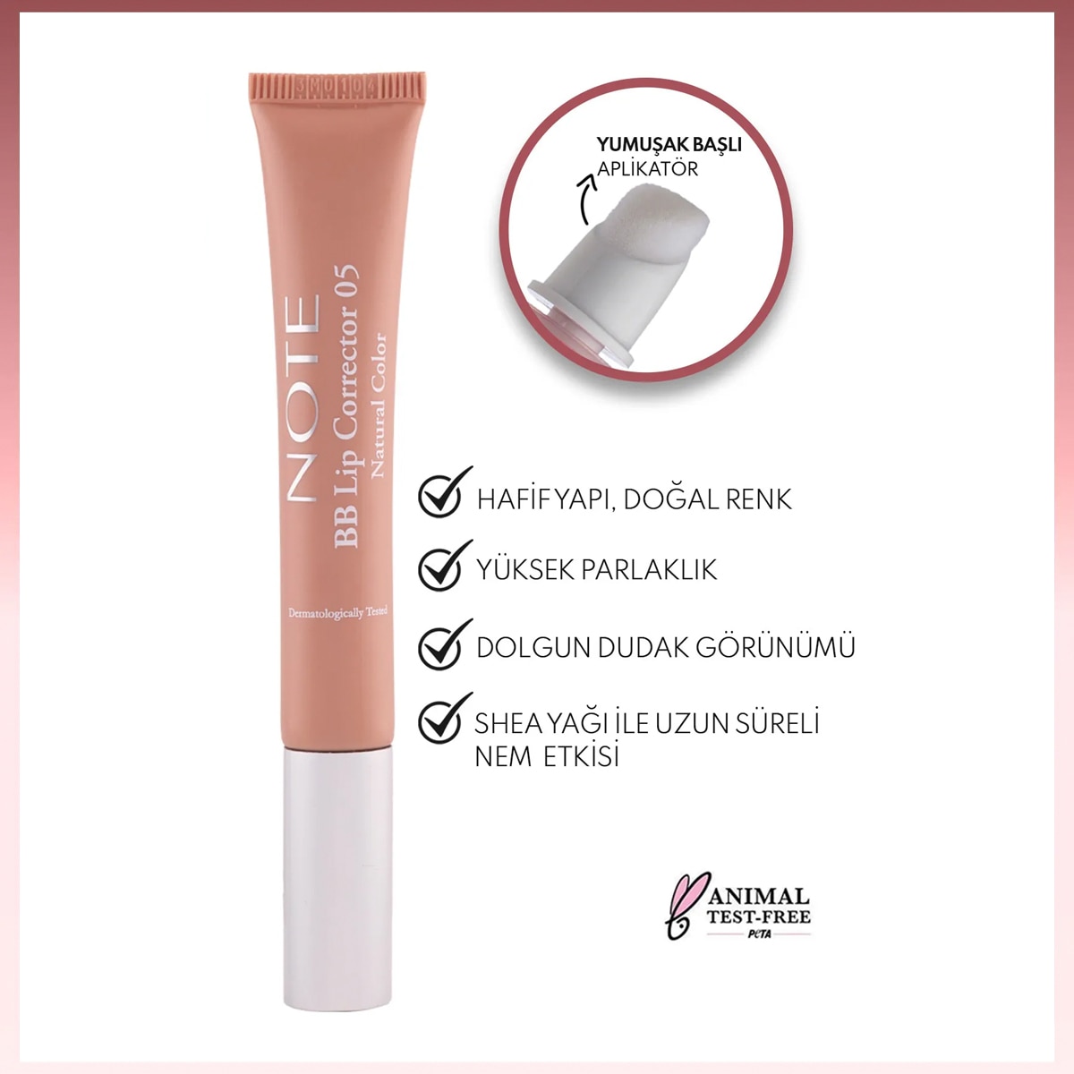  NOTE NOTE Note BB Lip Corrector Dudak Parlatıcısı No: 05  1 of 6 