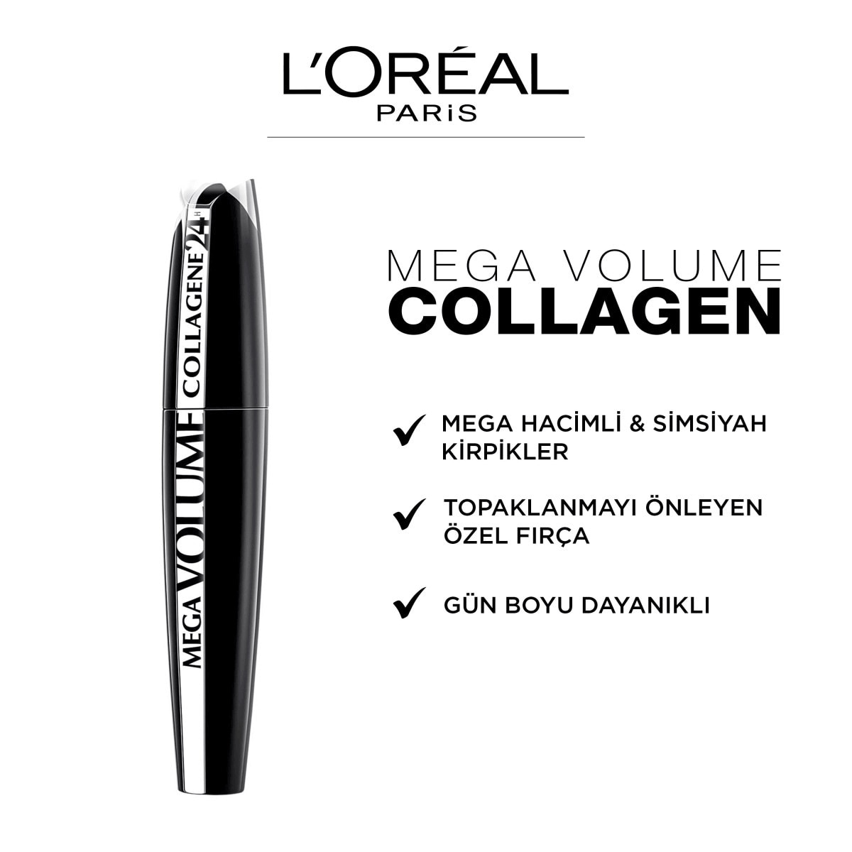 LOREAL PARIS LOREAL PARIS L'Oreal Paris Mega Volume Collagene 24H Maskara 1 of 4