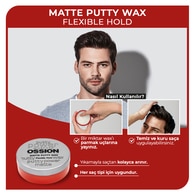  MORFOSE MORFOSE Morfose Ossion Mat Putty Wax Seyahat Boy 60 ml  1 of 5 