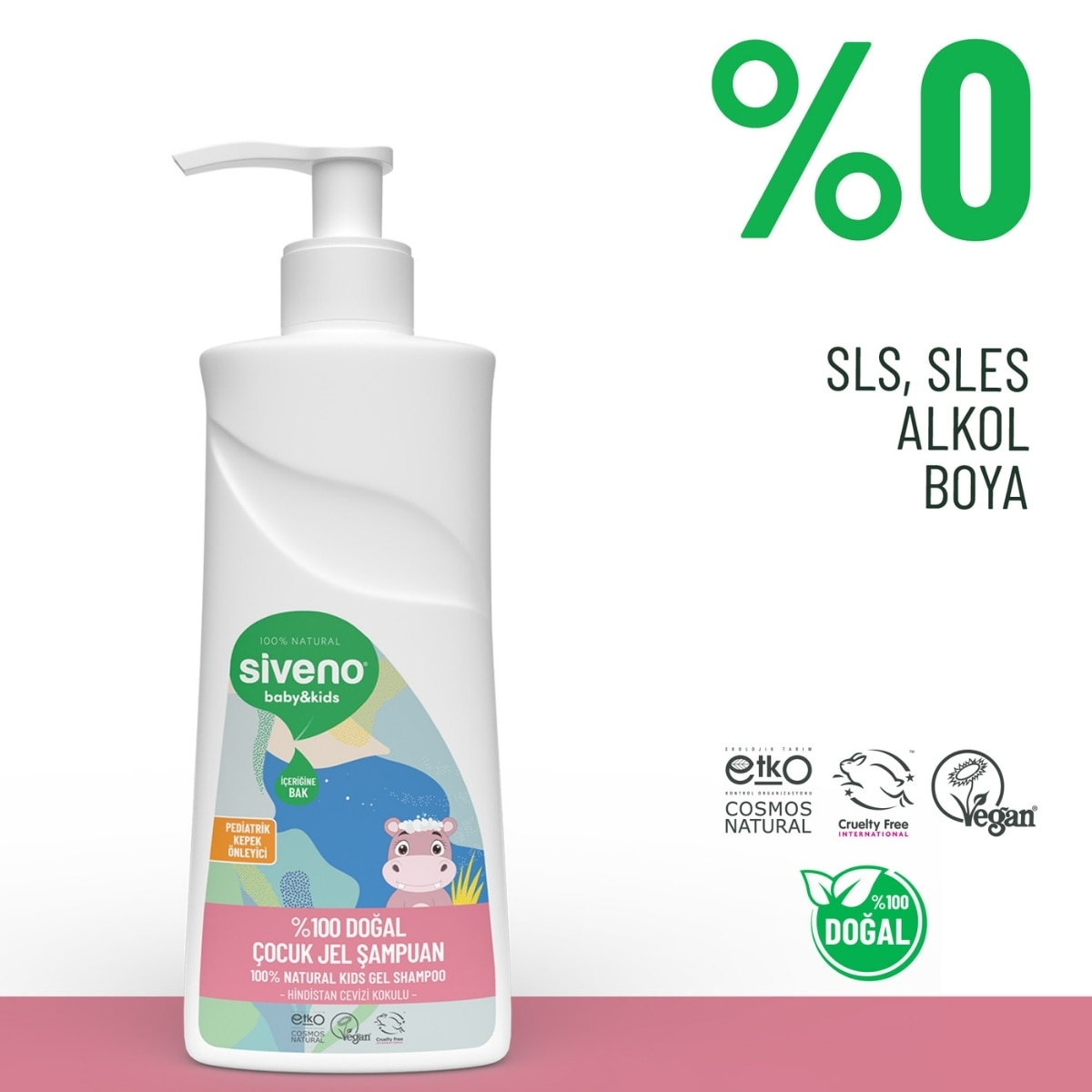  SIVENO SIVENO Siveno %100 Doğal Çocuk Jel Şampuan 325 ml  1 of 6 