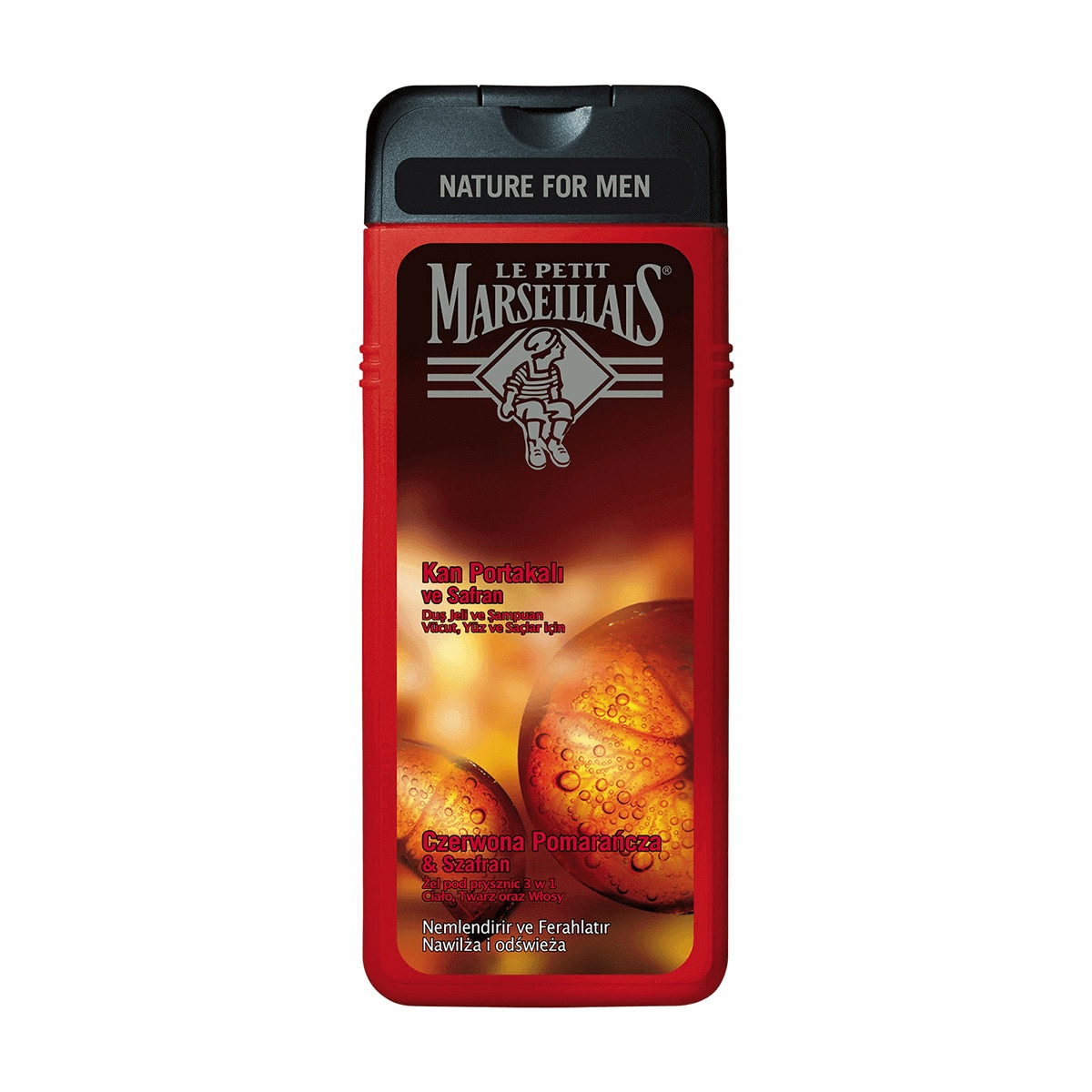 LE PETIT MARSEILLAIS MEN LE PETIT MARSEILLAIS Le Petit Marseillais Men Portakal ve Safran Duş Jeli 400 ml 1 of 2