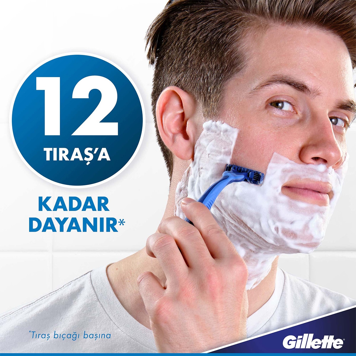  GILLETTE GILLETTE Gillette Blue3 Comfort Kullan At Tıraş Bıçağı 12 Adet  1 of 6 