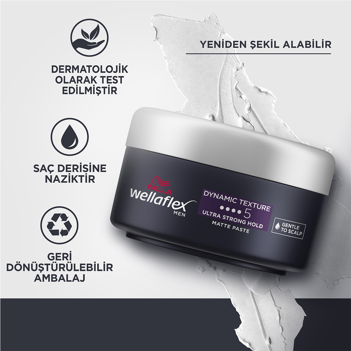  WELLA WELLA Wellaflex Men Dynamic Wax Ultra Güç 75 ml  1 of 7 