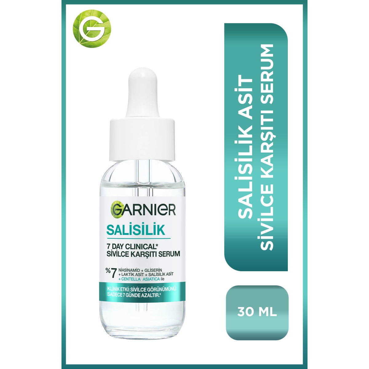 GARNIER GARNIER Garnier Salisilik Clinical Sivilce Karşıtı Serum 30 ml 1 of 9