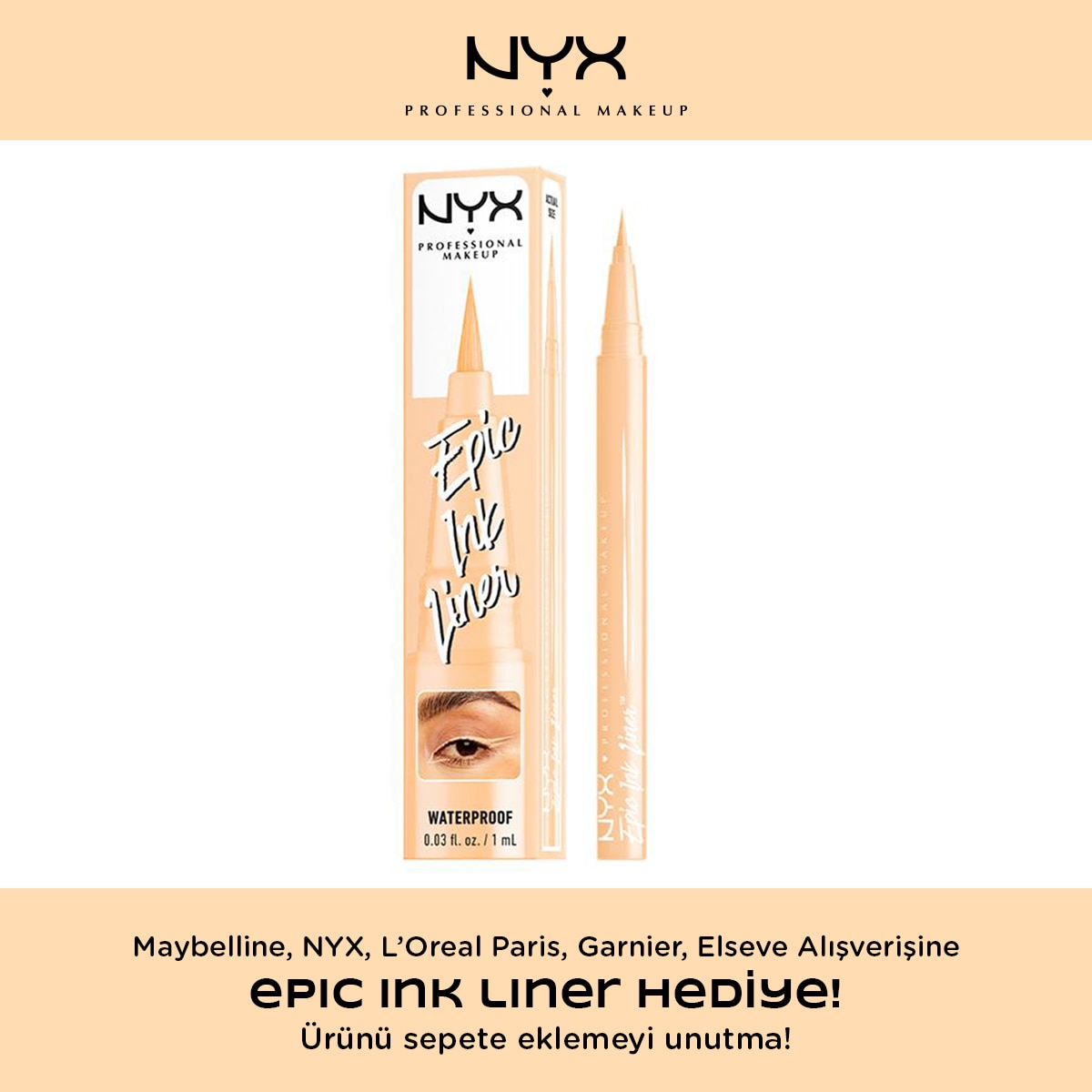 NYX NYX Nyx Professional Makeup Epic Ink Liner Marshmallow 1 of 1