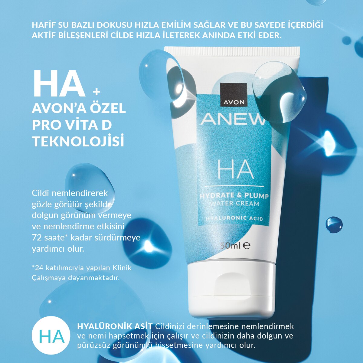  AVON AVON Avon Anew Nemlendirici Su Bazlı Krem 50 ml  1 of 5 