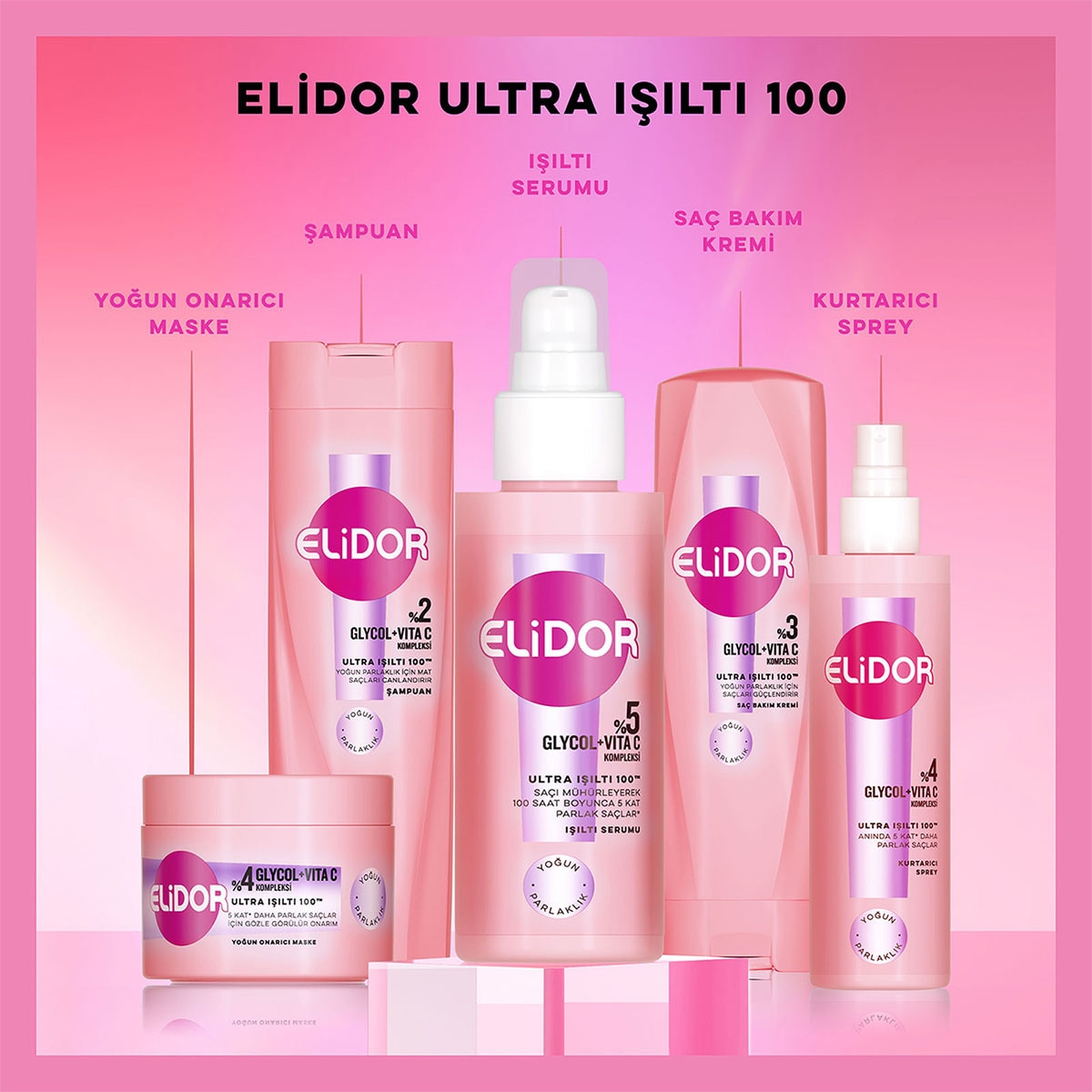  ELİDOR ELİDOR Elidor Sıvı Saç Kremi Ultra Işıltı 200 ml  1 of 10 