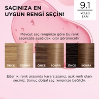 L'Oreal Paris Excellence Sarı Küllü Saç Boyası 9.1