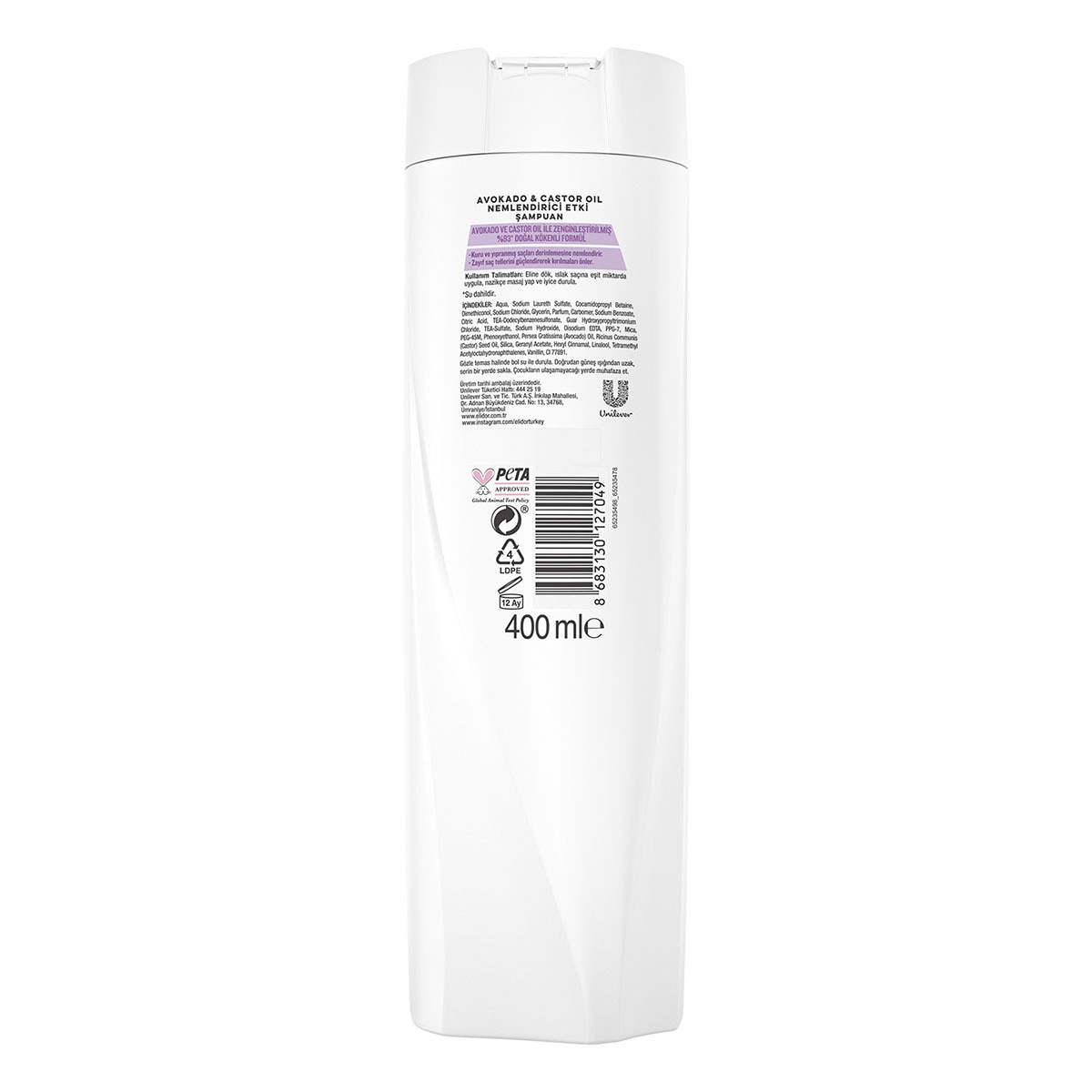 ELİDOR ELİDOR Elidor Şampuan Avokado & Castor Yağı 400 ml  1 of 7 
