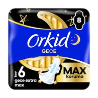  ORKID ORKID Orkid Ultra Ekstra Dörtlü Hijyenik Ped Gece Max 8'li  1 of 1 