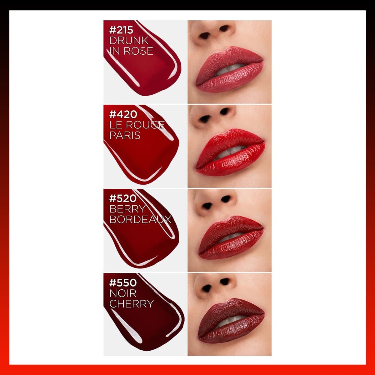  LOREAL PARIS LOREAL PARIS L'Oreal Paris Infaillible Laque Resistance Likit Parlak Ruj 550 Noir Cherry  1 of 10 