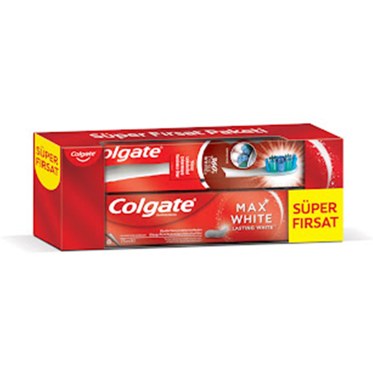 undefined COLGATE EXC. Colgate Max White Diş Macunu + Tekli Fırça Set 1 of 2