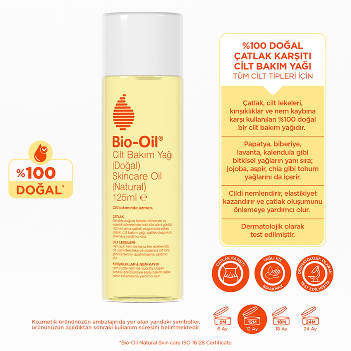  BIO-OIL BIO-OIL Bio-Oil Cilt Bakım Yağı Natural 125 ml  1 of 8 
