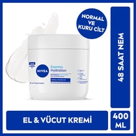  NIVEA SOFT NIVEA SOFT Nivea Express Hydration El ve Vücut Bakım Kremi 400 ml 48 Saat Nemlendirici  1 of 1 
