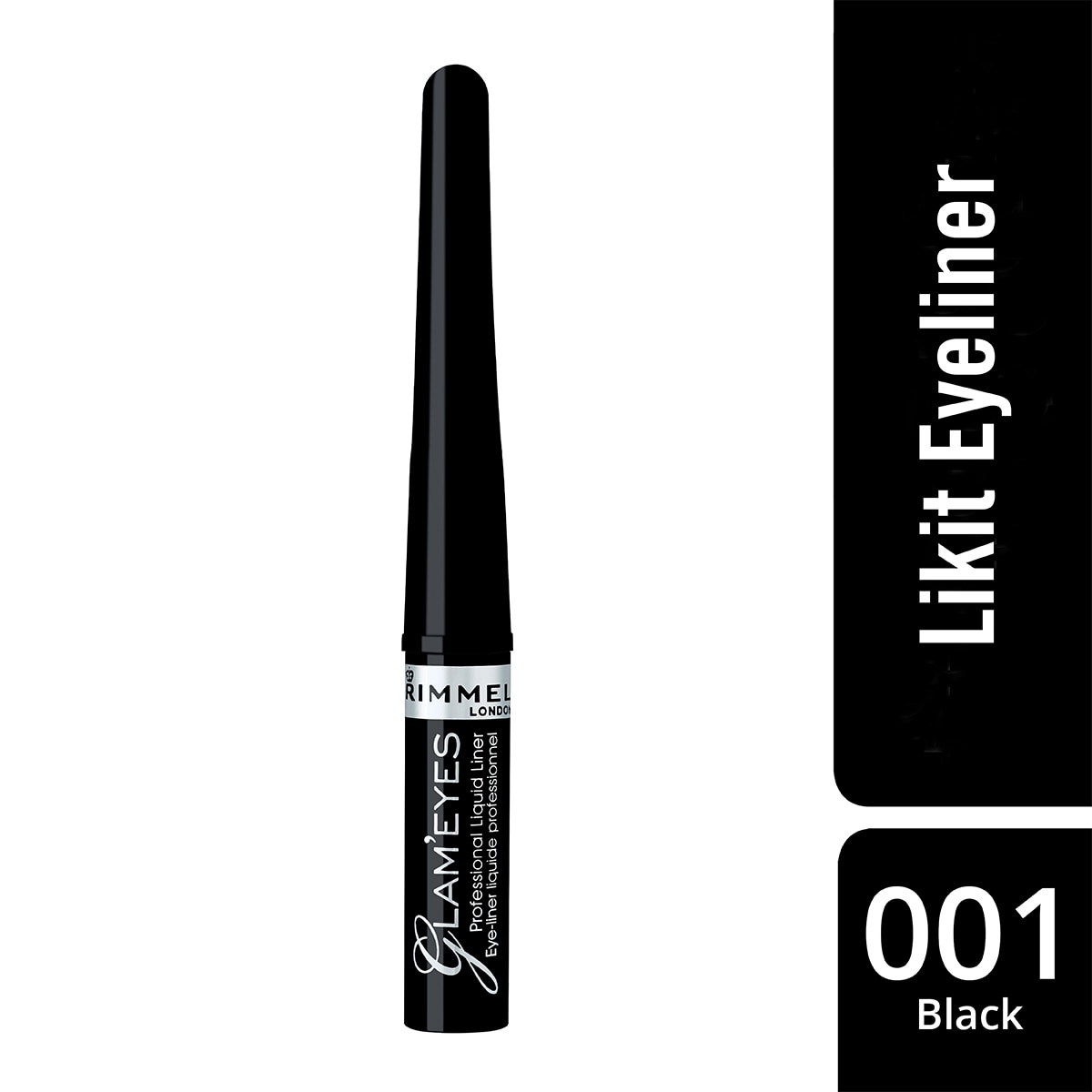 RIMMEL LONDON RIMMEL LONDON Rimmel London Glam'Eyes Proffessional C35 Likit Eyeliner Black Glamour 1 of 5