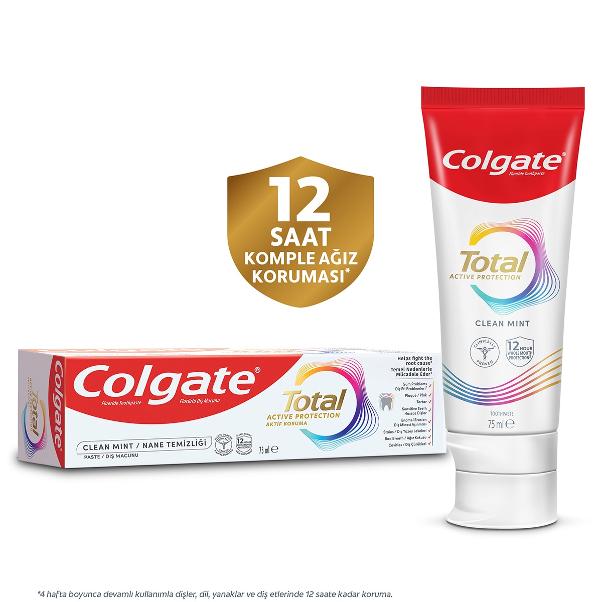 COLGATE COLGATE Colgate Total Gelişmiş Nane Temizliği Darwin 75 ml 1 of 4