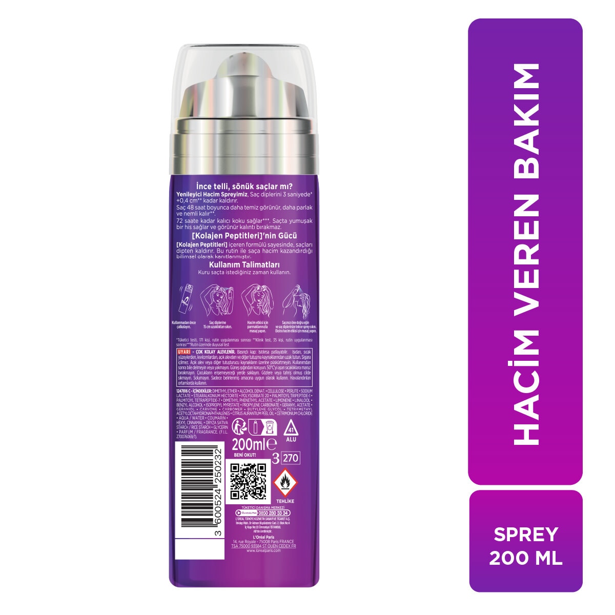  ELSEVE ELSEVE L'Oreal Paris Elseve Collagen Lifter Sprey 200 ml  1 of 8 