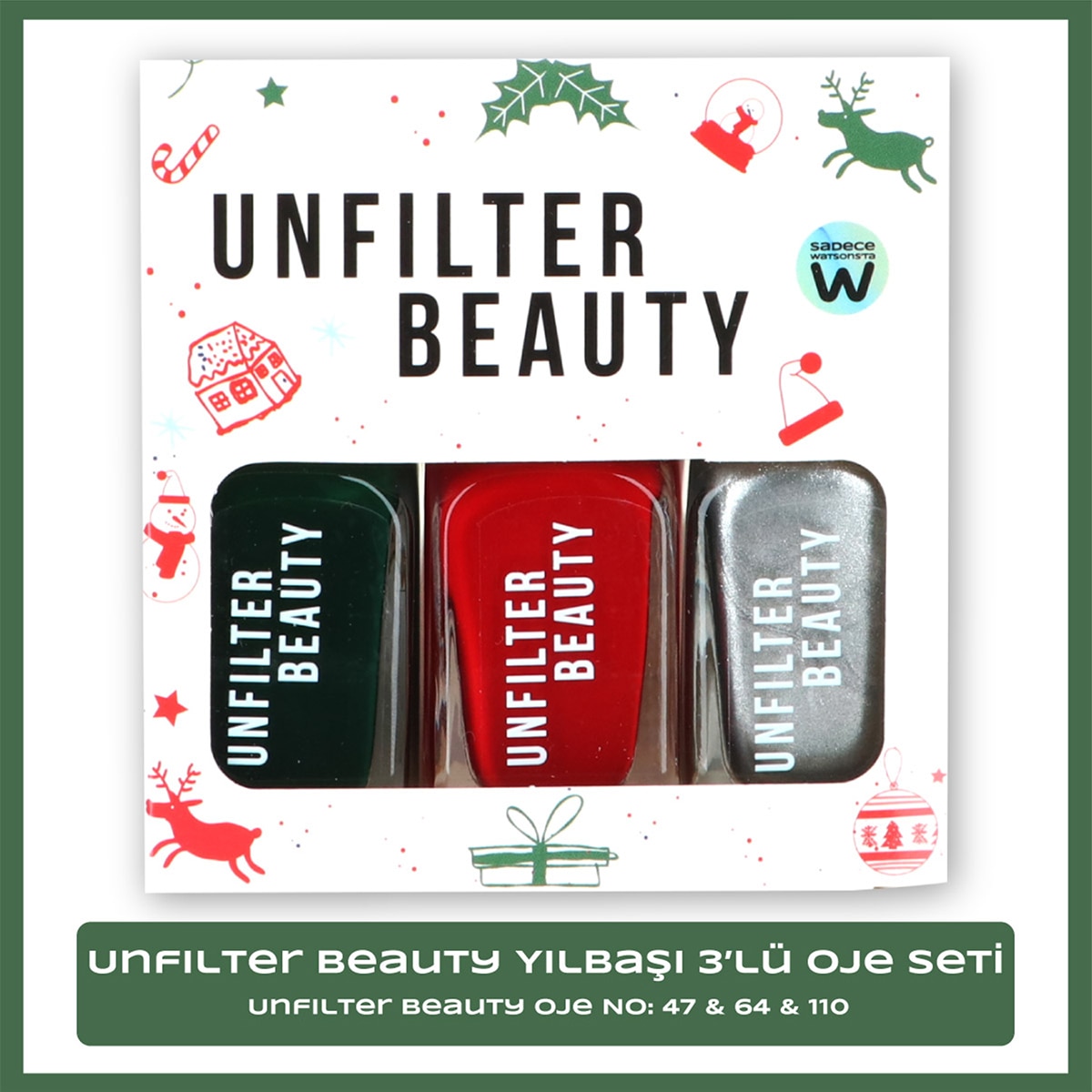  undefined UNFILTER BEAUTY Unfilter Beauty Oje Set No: 01 64&67&110 3'lü  1 of 4 