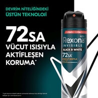  REXONA REXONA Rexona Men Erkek Sprey Deodorant Invisible Black & White 72 Saat Kesintisiz Üstün Koruma 150 ml  1 of 9 