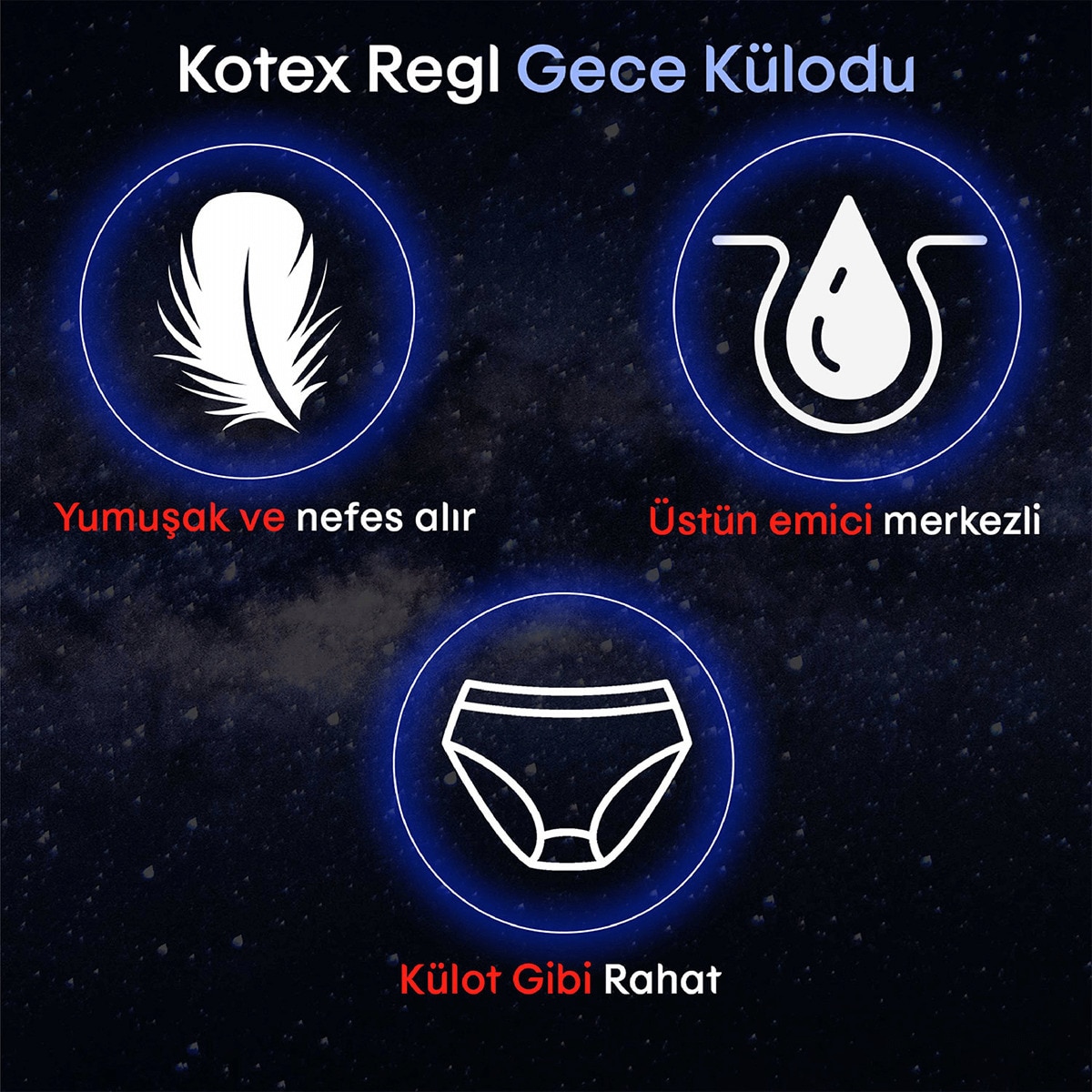  KOTEX KOTEX Kotex Regl Gece Külodu 2 Adet Seti  1 of 4 