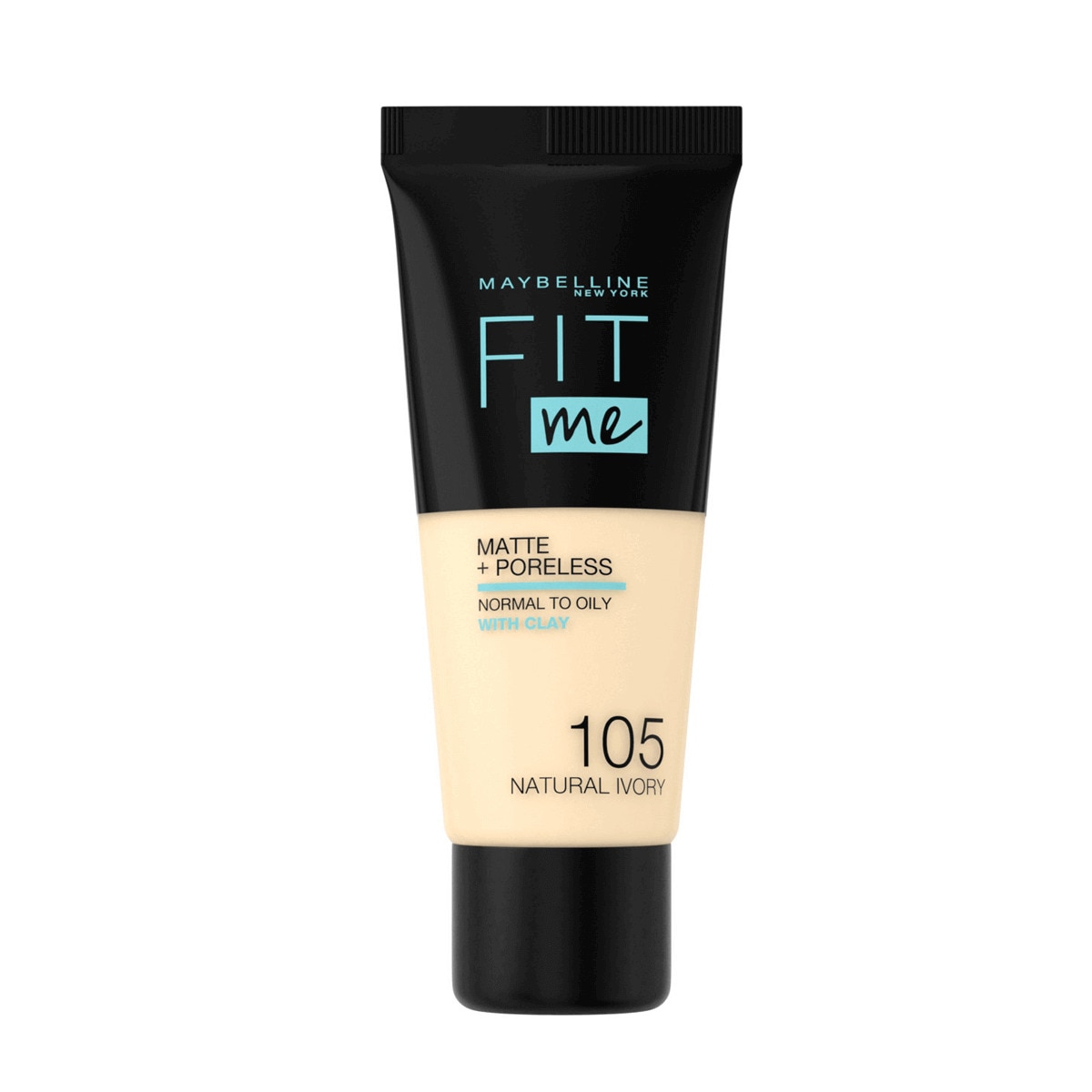  MAYBELLINE MAYBELLINE Maybelline New York Fit Me Mat & Poreless Fondöten No: 105 Natural Ivory  1 of 4 